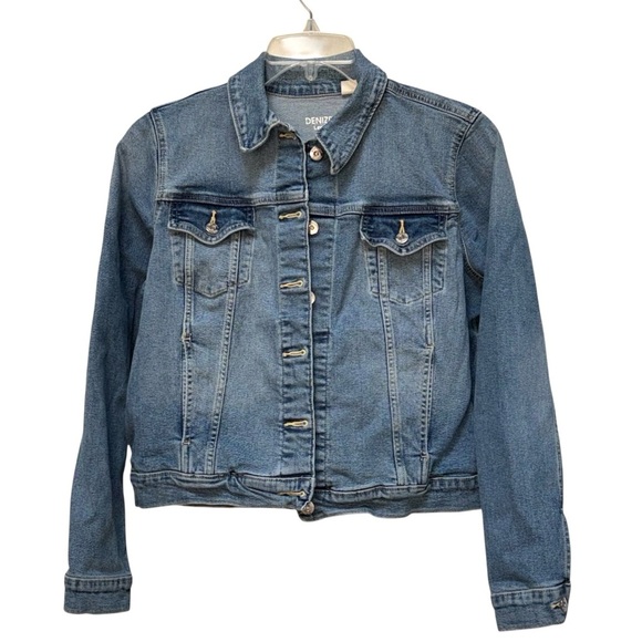 Denizen by Levi's Women's Blue Jean Jacket Classic Denim Style Size XL - Picture 1 of 8